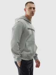 4F Bluza dresowa nierozpinana z kapturem męska - szara 3XL. Szare bluzy męskie 4F, m, bez wzorów, z bawełny, sportowe, bez ramiączek, z kapturem. W wyprzedaży za 99.99 zł.