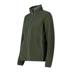 Bluza damska turystyczna CMP 34H0496. Zielone bluzy damskie CMP, s, bez wzorów, z materiału, bez ramiączek, z kapturem. Za 338.90 zł.