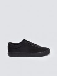 Trampki męskie niskie czarne SS174001 906. Czarne trampki męskie BIG STAR, bez wzorów, z gumy, eleganckie, bez zapięcia. Za 169.99 zł.