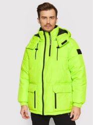 Calvin Klein Jeans Kurtka zimowa J30J318679 Zielony Oversize. Zielone kurtki męskie Calvin Klein Jeans, na zimę, m, bez wzorów, z jeansu, bez kaptura. Za 879.99 zł.