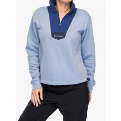 Bluza bez kaptura damska Columbia Lodge Quarter Zip. Niebieskie bluzy damskie Columbia, xl, bez wzorów, sportowe, bez ramiączek, bez kaptura. Za 188.99 zł.