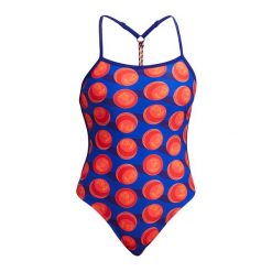 Strój pływacki jednoczęściowy damski Funkita Twisted One Piece. Czerwone stroje kąpielowe damskie Funkita, xs, bez wzorów. Za 159.99 zł.