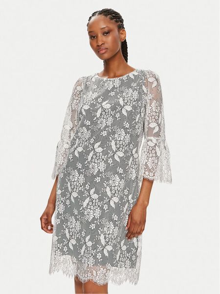 Bruuns Bazaar Sukienka koktajlowa Majah BBW3837 Écru Regular Fit. Sukienki damskie Bruuns Bazaar, bez wzorów, z syntetyku, wizytowe, bez kołnierzyka, bez ramiączek. Za 519.99 zł.