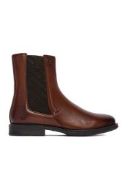 U.S. Polo Assn. Botki CEO-INGRID002W/EL1 Brązowy. Brązowe botki damskie U.S. Polo Assn., bez wzorów, ze skóry, bez obcasa, na płaskiej podeszwie, bez zapięcia. Za 429.99 zł.