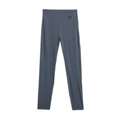 Damskie legginsy 4F FNK F404. Fioletowe legginsy damskie 4F, bez wzorów, z elastanu. Za 143.50 zł.