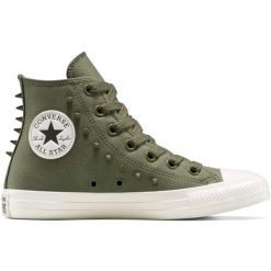 Buty sportowe Converse Chuck Taylor All Star. Zielone obuwie sportowe damskie Converse, bez wzorów, bez zapięcia. Za 490.00 zł.