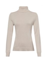 Comma Sweter z dzianiny Kobiety wiskoza beżowy, 44. Brązowe swetry nierozpinane damskie comma, bez wzorów, z dzianiny, bez kołnierzyka, bez ramiączek. Za 179.95 zł.
