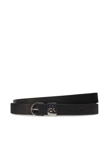 Calvin Klein Pasek Damski Ck Loop Rnd Buckle 2.5_Smooth K60K612936 Czarny. Czarne paski damskie Calvin Klein, bez wzorów, ze skóry. Za 149.99 zł.
