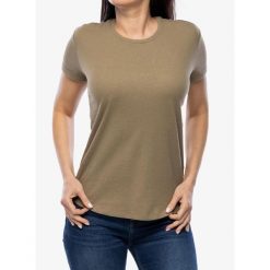 Koszulka bawełniana damska Royal Robbins Basecamp Tee. Zielone koszulki sportowe damskie ROYAL ROBBINS, bez wzorów, z bawełny, bez ramiączek. Za 218.99 zł.