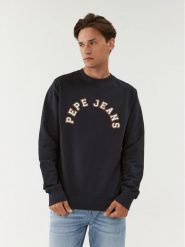 Pepe Jeans Bluza Westend Sweat PM582524 Granatowy Regular Fit. Niebieskie bluzy męskie Pepe Jeans, m, bez wzorów, z bawełny, bez ramiączek, bez kaptura. W wyprzedaży za 179.99 zł.