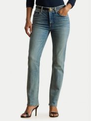 LAUREN RALPH LAUREN Jeansy 200P03646001 Niebieski Straight Fit. Niebieskie jeansy damskie Lauren Ralph Lauren, bez wzorów, z bawełny. Za 769.99 zł.