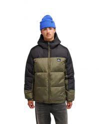 Kurtka puchowa dla Mężczyzn COLD DAYS Zielony. Zielone kurtki męskie Quiksilver, m, bez wzorów, z materiału, z kapturem. Za 549.99 zł.