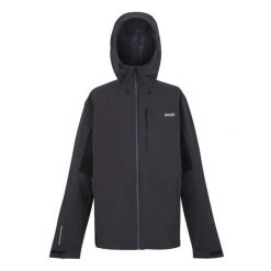 Męska Kurtka Wodoodporna Birchdale II. Czarne kurtki męskie Regatta, l, bez wzorów, sportowe, bez kaptura. Za 278.99 zł.