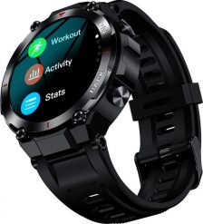 Smartwatch Gravity GT8-1 Czarny (GT8-1). Czarne zegarki smartwatch Gravity, bez wzorów. Za 249.00 zł.
