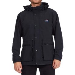 Kurtka zimowa męska Billabong Gnar. Czarne kurtki męskie Billabong, na jesień, l, bez wzorów, z materiału, z kapturem. Za 377.49 zł.