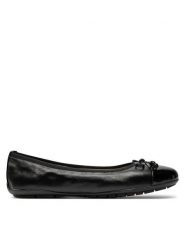Caprice Baleriny 9-22113-42 Czarny. Czarne balerinki damskie Caprice, bez wzorów, ze skóry, bez obcasa, bez zapięcia. Za 178.99 zł.