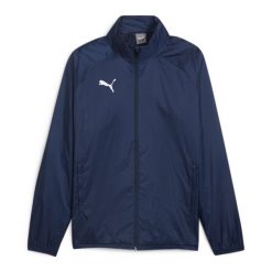 Kurtka męska Puma Team Goal All Weather. Niebieskie kurtki sportowe męskie Puma, m, bez wzorów, z materiału, z kapturem, na fitness i siłownię. Za 216.99 zł.