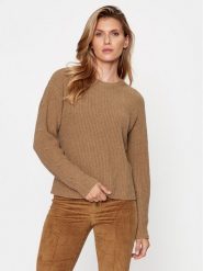 TWINSET Sweter 232TT3330 Brązowy Regular Fit. Brązowe swetry nierozpinane damskie Twinset, xxl, bez wzorów, z wiskozy, bez kołnierzyka, bez ramiączek. Za 729.99 zł.