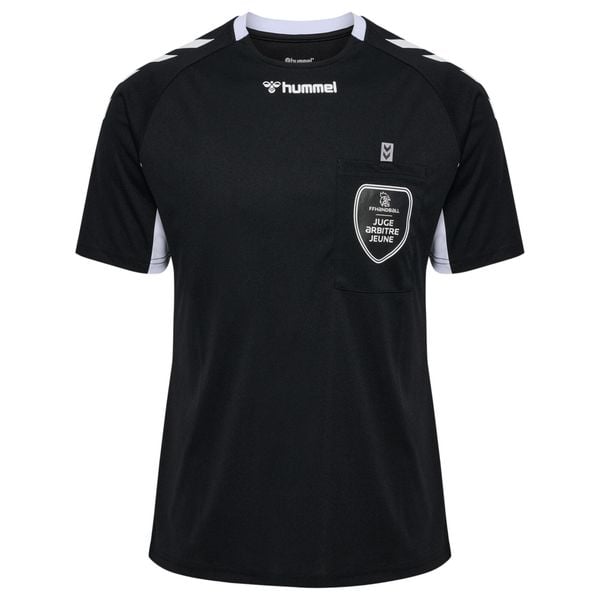 Koszulka Hummel FFHB Referee. Czarne bluzki damskie Hummel, m, bez wzorów, młodzieżowe, bez kołnierzyka, bez ramiączek. Za 182.00 zł.