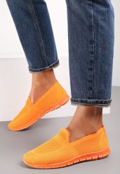 Pomarańczowe Tenisówki Pasquier. Brązowe trampki i tenisówki damskie Renee, bez wzorów, z tkaniny, przed kostkę, bez zapięcia. Za 39.99 zł.