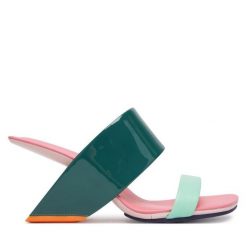 Klapki United Nude. Zielone klapki damskie United Nude, bez wzorów, bez obcasa, bez zapięcia. Za 1,399.00 zł.