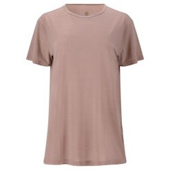 Koszulka do jogi Athlecia Lizzy. Brązowe bluzki damskie Endurance, bez wzorów, z elastanu, sportowe, bez kołnierzyka, bez ramiączek. W wyprzedaży za 95.99 zł.