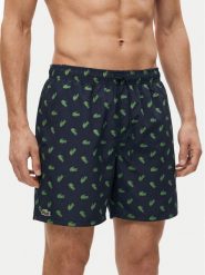 Lacoste Szorty kąpielowe MH1851 Granatowy Regular Fit. Niebieskie kąpielówki męskie Lacoste, m, bez wzorów, z syntetyku. Za 369.99 zł.