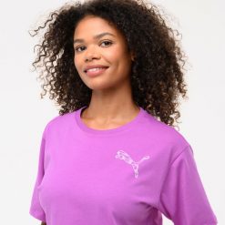 Koszulka z krótkim rękawem damska Puma Gym & Pilates. Bluzki damskie Puma, s, bez wzorów, z bawełny, sportowe, bez kołnierzyka, bez ramiączek. W wyprzedaży za 49.99 zł.