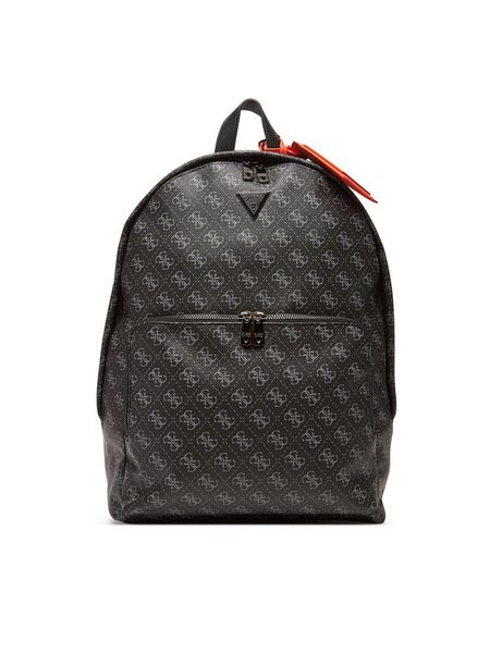 Guess Plecak HMMILO P5219 Czarny. Czarne plecaki męskie Guess, z aplikacjami, ze skóry. Za 355.99 zł.
