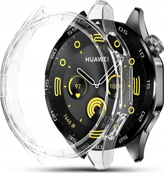 ETUI OCHRONNE ZEGAREK HUAWEI WATCH GT4 46mm Active Classic Green | PREMIUM. Brązowe zegarki smartwatch JG Smart, bez wzorów. Za 29.99 zł.
