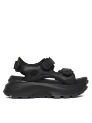 Buffalo Sandały Manhatten SND 1602367 Czarny. Czarne sandały damskie Buffalo, bez wzorów, z materiału, bez obcasa, na płaskiej podeszwie, bez zapięcia. Za 389.99 zł.