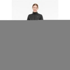 Kurtka zimowa puchowa damska Walzen Lady - lekka, ciepła, wodoodporna. Czarne kurtki sportowe damskie Viking, na zimę, bez wzorów, z puchu, bez ramiączek, bez kaptura, trekkingowe. Za 499.90 zł.