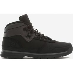 Czarno-Szare Trapery Shanay. Czarne buty zimowe męskie Born2be, bez wzorów, z nubiku, za kostkę, bez obcasa, bez zapięcia. Za 129.99 zł.