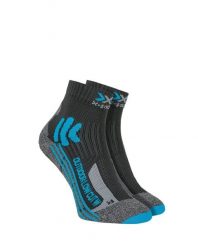 Skarpety damskie trekkingowe X-Socks Trek Outdoor Low Cut Blue Grey. Niebieskie skarpetki damskie X-Socks, bez wzorów, z materiału. Za 60.00 zł.