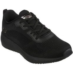 Buty sportowe męskie Skechers Squad. Czarne buty sportowe męskie Skechers, bez wzorów, bez zapięcia. Za 490.00 zł.