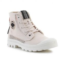 Buty do chodzenia damskie Palladium Pampa Underlayer. Brązowe obuwie trekkingowe damskie Palladium, z materiału, bez zapięcia. Za 432.00 zł.