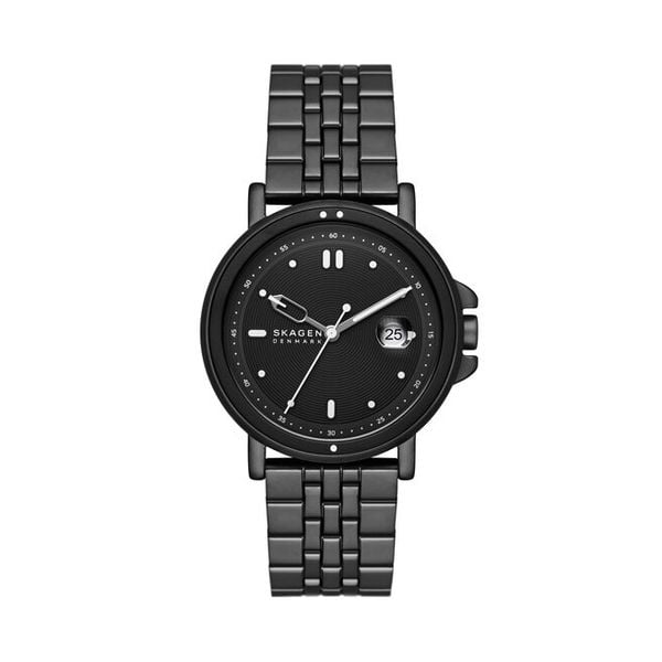 Zegarek Skagen. Czarne zegarki męskie Skagen, bez wzorów. Za 499.99 zł.