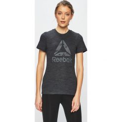 Reebok - Top. Szare koszulki sportowe damskie Reebok, m, bez wzorów, z bawełny, bez ramiączek. W wyprzedaży za 69.90 zł.
