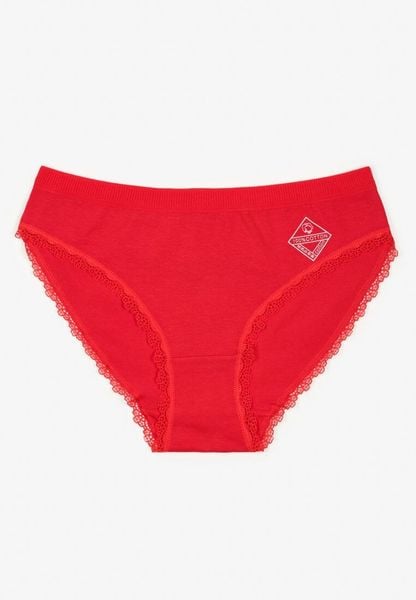 Czerwone Majtki z Bawełny Typu Figi Pilliora. Czerwone majtki damskie Renee, z bawełny. Za 4.99 zł.