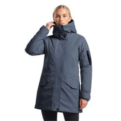 Wodoodporna parka dla kobiet Tenson Vision. Niebieskie parki damskie Tenson, na zimę, bez wzorów, bez kaptura. W wyprzedaży za 1,185.00 zł.