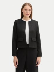 Tom Tailor Marynarka 1044343 Czarny Regular Fit. Czarne marynarki i żakiety damskie Tom Tailor, bez wzorów, z syntetyku, bez kołnierzyka, bez ramiączek. Za 219.99 zł.
