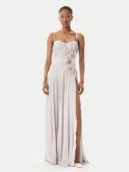 Elisabetta Franchi Sukienka wieczorowa ABR2252E2 544 Fioletowy jasny Regular Fit. Fioletowe sukienki damskie Elisabetta Franchi, bez wzorów, z syntetyku, wizytowe, bez kołnierzyka, bez ramiączek. Za 1,623.99 zł.