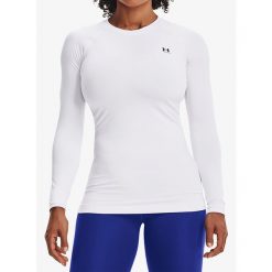 Bluza damska Under Armour ColdGear Authentics Crew. Białe bluzy damskie Under Armour, s, bez wzorów, bez ramiączek, bez kaptura. Za 169.99 zł.