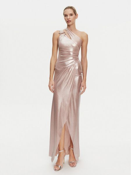 PINKO Sukienka wieczorowa 104960 A2DN Różowy Regular Fit. Czerwone sukienki damskie Pinko, m, bez wzorów, z syntetyku, wizytowe, bez kołnierzyka, bez ramiączek. Za 669.99 zł.