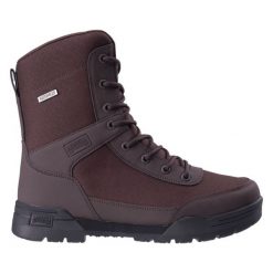 Buty taktyczne męskie Magnum Armory High WP - brązowe, Rozmiar buta 45. Brązowe buty sportowe męskie MAGNUM, bez wzorów, przed kolano, bez zapięcia, na fitness i siłownię. Za 254.99 zł.