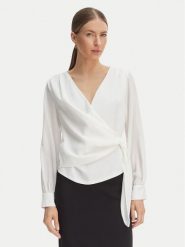 Rinascimento Koszula CFC0127578003 Biały Regular Fit. Białe koszule damskie Rinascimento, m, bez wzorów, z syntetyku, biznesowe, bez kołnierzyka, bez ramiączek. Za 399.99 zł.