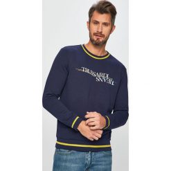 Trussardi Jeans - Bluza. Czarne bluzy męskie TRUSSARDI JEANS, l, bez wzorów, z bawełny, bez kaptura. W wyprzedaży za 249.90 zł.