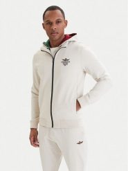 Aeronautica Militare Bluza 261FE2097UF00674 Beżowy Regular Fit. Brązowe bluzy męskie Aeronautica Militare, m, bez wzorów, z bawełny, bez ramiączek, bez kaptura. Za 719.99 zł.