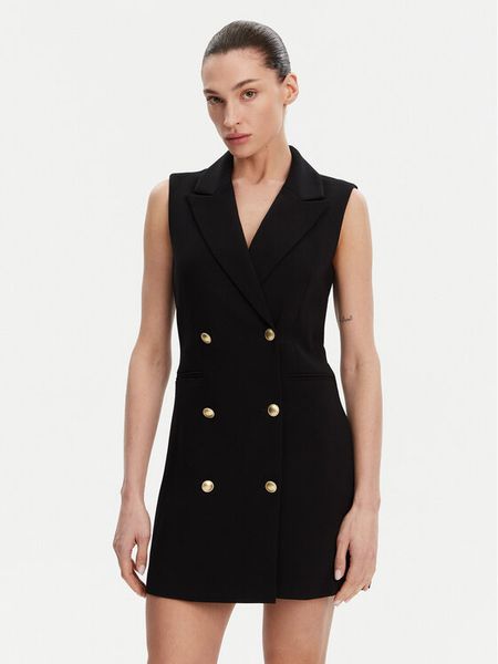 French Connection Sukienka koktajlowa 71PZC Czarny Regular Fit. Czarne sukienki damskie French Connection, bez wzorów, z syntetyku, wizytowe, bez kołnierzyka, bez ramiączek. Za 299.99 zł.