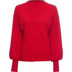 Sweter oversize. Czarne swetry nierozpinane damskie bonprix, bez wzorów, z dzianiny, eleganckie, bez kołnierzyka, bez ramiączek. Za 99.99 zł.